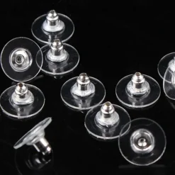 New 50pcs Earring Back For Women's Casual Daily Silver Plated Gold Plated White Women Trendy Jewelry