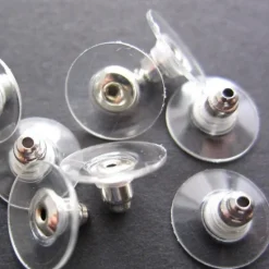 New 50pcs Earring Back For Women's Casual Daily Silver Plated Gold Plated White Women Trendy Jewelry