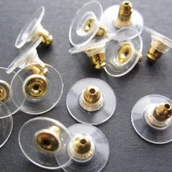New 50pcs Earring Back For Women's Casual Daily Silver Plated Gold Plated White Women Trendy Jewelry