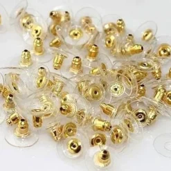 New 50pcs Earring Back For Women's Casual Daily Silver Plated Gold Plated White Women Trendy Jewelry