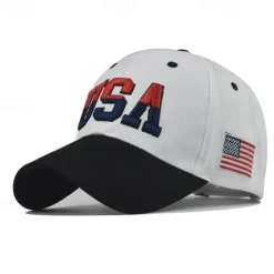 Best 1pcs High Quality American Flag Cotton Baseball Cap For Men Embroidery USA Snapback Hat for Men&Women Fashion Trucker Hat Women Hats