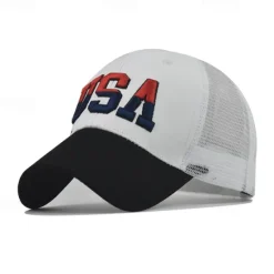 Best 1pcs High Quality American Flag Cotton Baseball Cap For Men Embroidery USA Snapback Hat for Men&Women Fashion Trucker Hat Women Hats