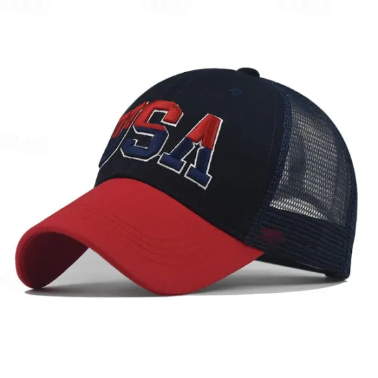 Best 1pcs High Quality American Flag Cotton Baseball Cap For Men Embroidery USA Snapback Hat for Men&Women Fashion Trucker Hat Women Hats