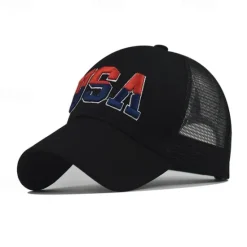 Best 1pcs High Quality American Flag Cotton Baseball Cap For Men Embroidery USA Snapback Hat for Men&Women Fashion Trucker Hat Women Hats
