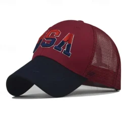 Best 1pcs High Quality American Flag Cotton Baseball Cap For Men Embroidery USA Snapback Hat for Men&Women Fashion Trucker Hat Women Hats