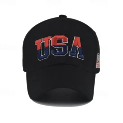Best 1pcs High Quality American Flag Cotton Baseball Cap For Men Embroidery USA Snapback Hat for Men&Women Fashion Trucker Hat Women Hats