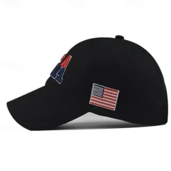 Best 1pcs High Quality American Flag Cotton Baseball Cap For Men Embroidery USA Snapback Hat for Men&Women Fashion Trucker Hat Women Hats