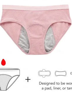 Sale Period Underwear Leak Proof Hipster Cotton Menstrual Panties Women Heavy Flow First Period Starter Kit Briefs Home Outfits Women Lingerie