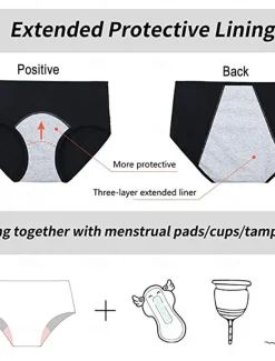 Sale Period Underwear Leak Proof Hipster Cotton Menstrual Panties Women Heavy Flow First Period Starter Kit Briefs Home Outfits Women Lingerie