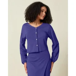 New Reversible Athleisure Long Sleeve Top Women T-Shirts