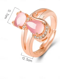 Discount Ring Wedding Geometrical Copper Cat Fashion Cute 1PC Valentine's Day Women Spring Accessories|Trendy Jewelry