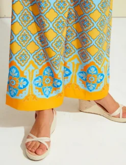 Satin Bohemia Wide Leg Pocket Pants Women Pants