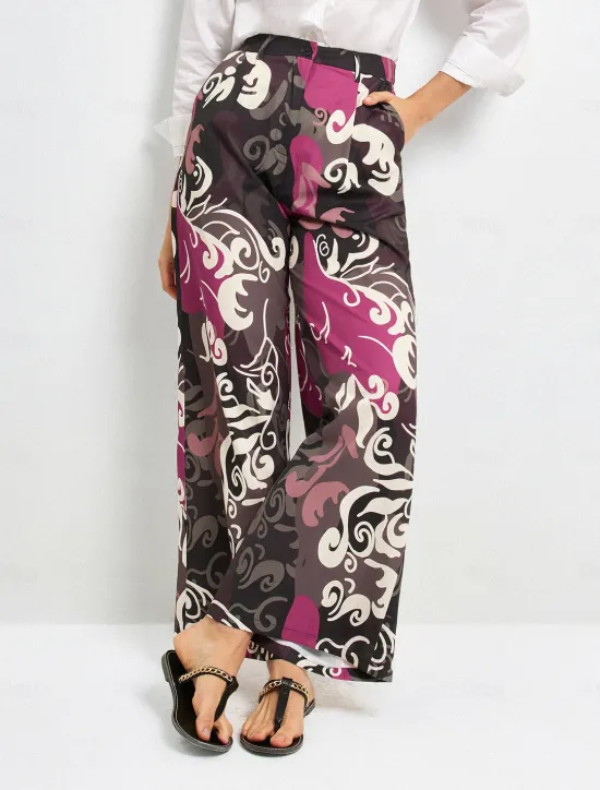 Discount Satin Casual Straight Full-Length Trousers Women Pants