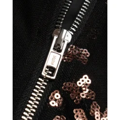 Hot Sequin Crew Neck Bomber Jacket Women Jackets