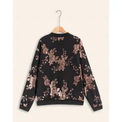 Hot Sequin Crew Neck Bomber Jacket Women Jackets