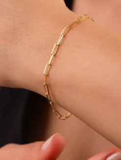 Best Single Strand Blessed Stylish Titanium Steel Bracelet Jewelry Gold twist bracelet / Gold Water Wave Bracelet / Gold Box Chain Bracelet For Daily Women Accessories