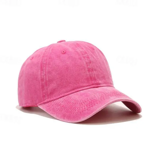 Clearance Solid Spring Summer Washing Cap Women Ponytail Baseball Cap Fashion Hats Men Baseball Cap Cotton Outdoor Simple Vintag Visor Casual Cap Women Hats