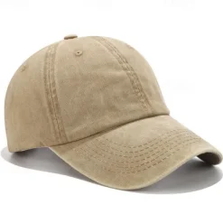 Clearance Solid Spring Summer Washing Cap Women Ponytail Baseball Cap Fashion Hats Men Baseball Cap Cotton Outdoor Simple Vintag Visor Casual Cap Women Hats