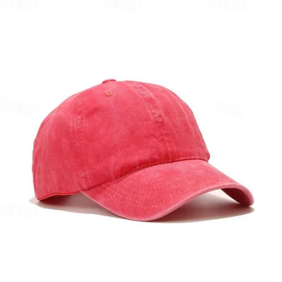 Clearance Solid Spring Summer Washing Cap Women Ponytail Baseball Cap Fashion Hats Men Baseball Cap Cotton Outdoor Simple Vintag Visor Casual Cap Women Hats