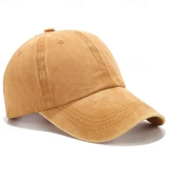Clearance Solid Spring Summer Washing Cap Women Ponytail Baseball Cap Fashion Hats Men Baseball Cap Cotton Outdoor Simple Vintag Visor Casual Cap Women Hats