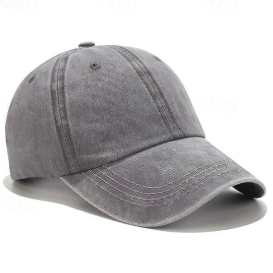 Clearance Solid Spring Summer Washing Cap Women Ponytail Baseball Cap Fashion Hats Men Baseball Cap Cotton Outdoor Simple Vintag Visor Casual Cap Women Hats