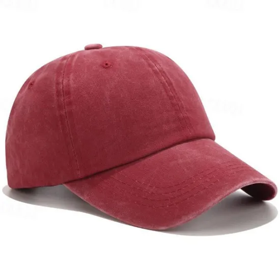 Clearance Solid Spring Summer Washing Cap Women Ponytail Baseball Cap Fashion Hats Men Baseball Cap Cotton Outdoor Simple Vintag Visor Casual Cap Women Hats