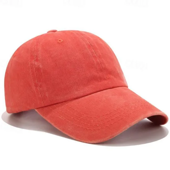 Clearance Solid Spring Summer Washing Cap Women Ponytail Baseball Cap Fashion Hats Men Baseball Cap Cotton Outdoor Simple Vintag Visor Casual Cap Women Hats