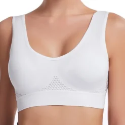 New Sport Bra Yoga Sports Underwear Hollow Mesh Ventilation Holes Large Size No Steel Ring Sports Bra Vest Women Home Outfits Women Lingerie