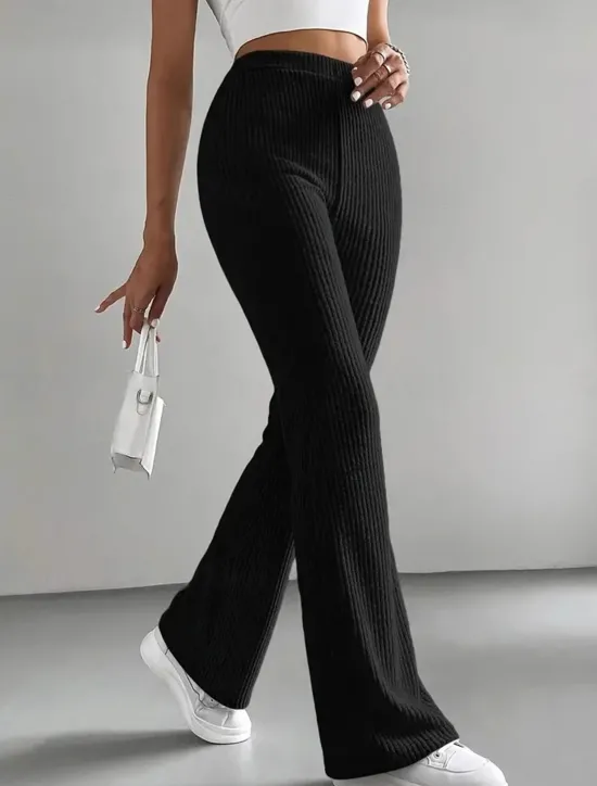 Online Streetwear Simple Full Length High Waist Solid Color Classic Stylish Comfy Breathability Outdoor Micro-elastic Outdoor Casual Black Green Coffee Spring & Fall Regular Fit Women Pants