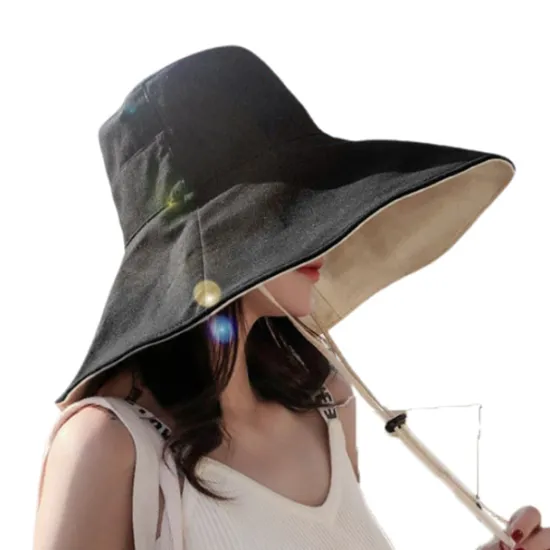 Clearance Sun Hat Hiking Hat Wide Brim Summer Outdoor Sunscreen Breathable Sweat wicking Hat 15cm double-sided khaki + beige 15cm double-sided red + beige 15cm double-sided red + black for Hunting Fishing Beach Women Hats