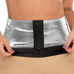 Sweat Waist Trainer Sauna Belt Sweat Shapewear Sports PU(Polyurethane) Home Workout Fitness Gym Workout Weight Loss Hot Sweat Fat Burning For Women's Waist Home Outfits Women Lingerie