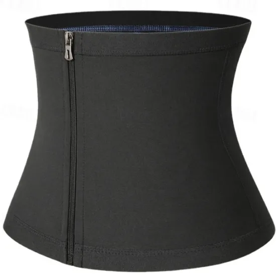 Sweat Waist Trainer Sauna Belt Sweat Shapewear Sports PU(Polyurethane) Home Workout Fitness Gym Workout Weight Loss Hot Sweat Fat Burning For Women's Waist Home Outfits Women Lingerie