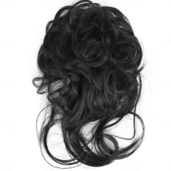 Sale synthetic bun wig messy long beard hair ring elastic hair bag wig ring fluffy hair ring ball head Women Accessories