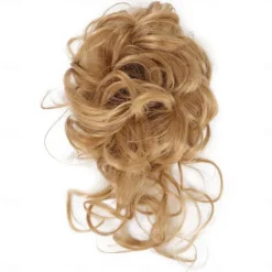 Sale synthetic bun wig messy long beard hair ring elastic hair bag wig ring fluffy hair ring ball head Women Accessories