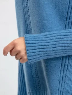 Outlet Turtleneck Sweater Co-ords Knitted Fall Winter Home Basic Casual Long Sleeve Solid Color Royal Blue Orange Women Sweater Co-Ords