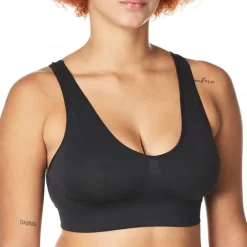 Best Underwear Women's Plus Size Deep U Comfortable Beauty Back Yoga Vest with Pads No Steel Ring Gathered Shock-proof Sports Bra Home Outfits Women Lingerie