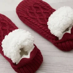 Discount Women's 1 Pair Socks Slipper Socks Fashion Comfort Novelty Fleece Solid Colored Casual Daily Indoor Warm Winter Fall Black Blue Wine Home Outfits Women Lingerie