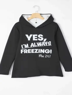 Online Women's 2 Pieces Loungewear Set Hoodie Tracksuits and Joggers Casual Cold Weather Phrase Print with Fleece Lining Cozy Fit Winter Women Hoodies & Sweatshirts|Two Piece Sets