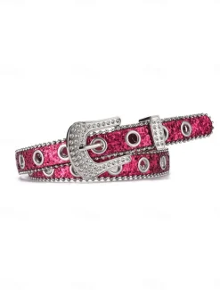 Clearance Women's Active Street Geometry Headwear Women Belt