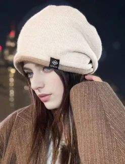 Women's Active Street Pure Color Headwear Women Hats
