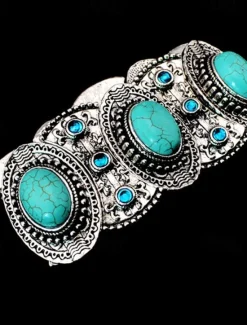 Discount Women's Bangle Textured Street Geometry Bracelets & Bangles Women Trendy Jewelry