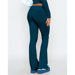 Hot Women's Bell Bottom Pants Trousers Active Fashion Streetwear Full Length Low Waist Plain Breathability Soft Comfortable Micro-elastic Outdoor Street Daily Light Gray Dark-Gray Dark Pink Black Fall Women Leggings