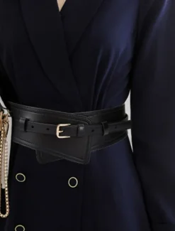 Sale Women's Belt Faux Leather White Black Camel Khaki Orange Wide Belt Outdoor Street Dailywear Holiday Pure Color / Spring / Summer / Fall / Winter Women Belt