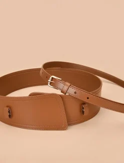 Sale Women's Belt Faux Leather White Black Camel Khaki Orange Wide Belt Outdoor Street Dailywear Holiday Pure Color / Spring / Summer / Fall / Winter Women Belt