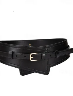 Sale Women's Belt Faux Leather White Black Camel Khaki Orange Wide Belt Outdoor Street Dailywear Holiday Pure Color / Spring / Summer / Fall / Winter Women Belt