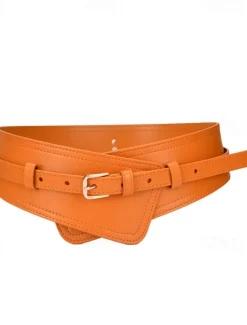 Sale Women's Belt Faux Leather White Black Camel Khaki Orange Wide Belt Outdoor Street Dailywear Holiday Pure Color / Spring / Summer / Fall / Winter Women Belt