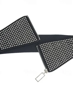 Outlet Women's Belt PU Wide Belt Street Prom Round Dots Women Belt