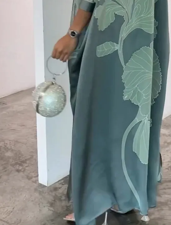 Hot Women's Black Dress Prom Dress Party Dress Button Split V Neck Long Sleeve Floral Formal Wedding Guest White Purple Spring Fall Women Cocktail Dress