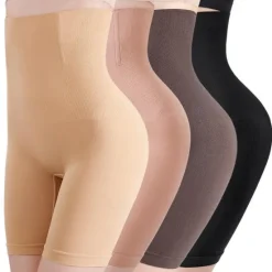 Sale Women's Black Purple Brown Bone Seamless High Waisted Going out Undergarments M / L Home Outfits Women Shapewear