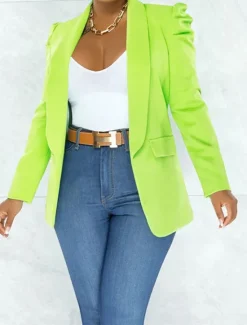 Best Women's Blazer Business Office Formal Blazer Suit Party Evening Jacket Casual Daily Spring Outerwear Long Sleeve Women Blazers & Suits